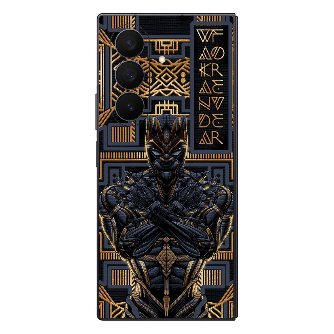 Galaxy Z Fold 7 Artist Series Gold Panther Skin