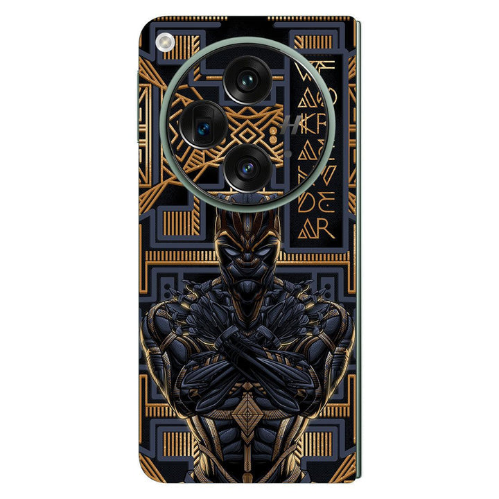 OnePlus Open Artist Series Gold Panther Skin