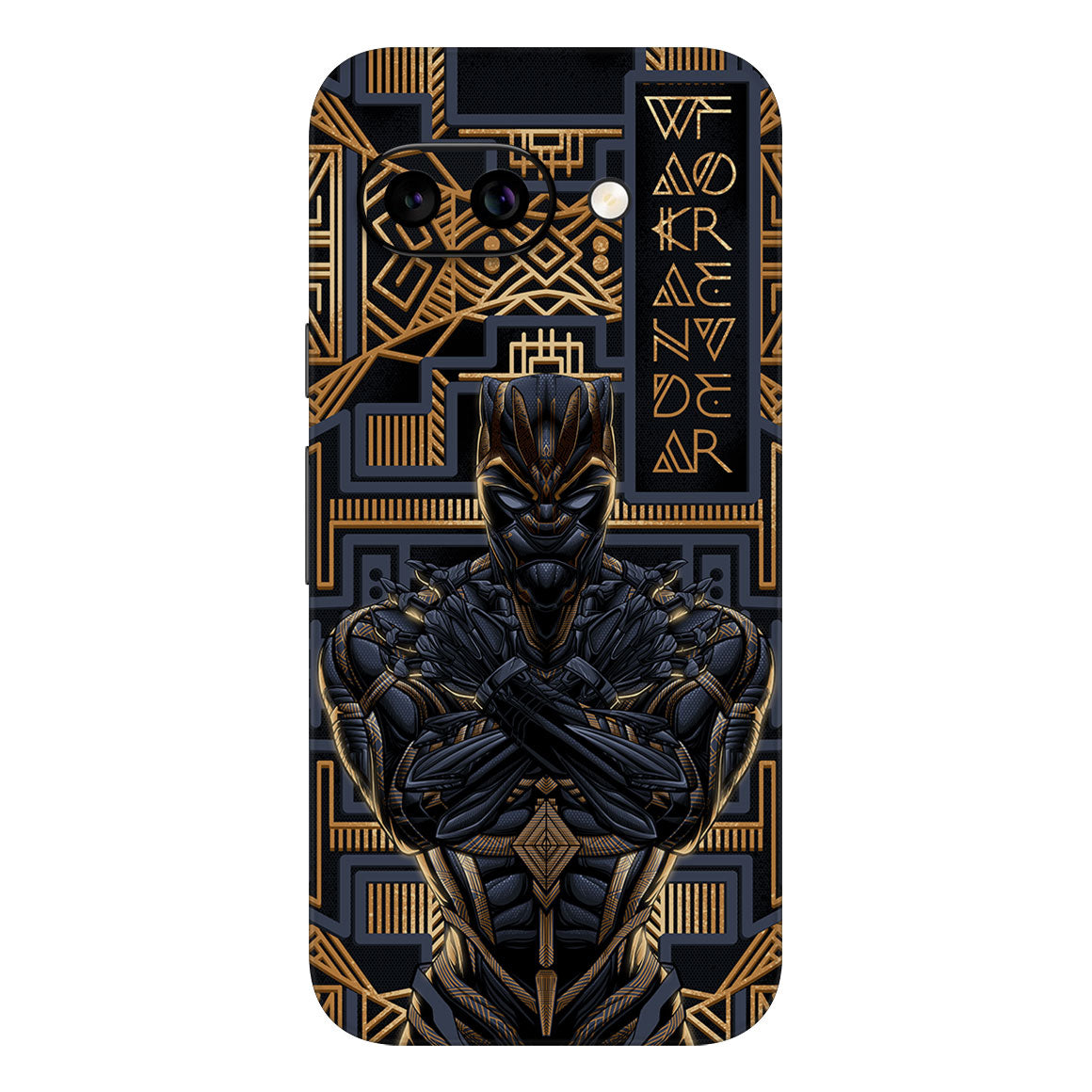 Pixel 9a Artist Series Gold Panther Skin