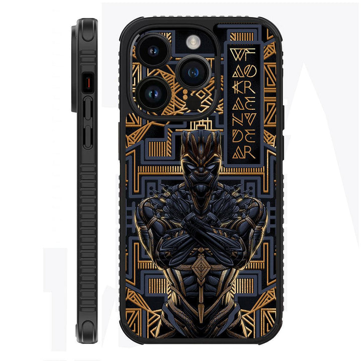 iPhone 14 Pro Case Artist Series Gold Panther