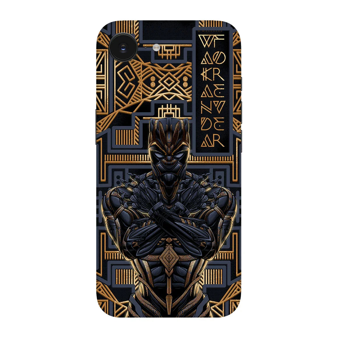 iPhone 16e Artist Series Gold Panther