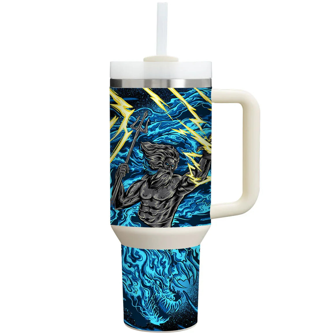 Stanley Personalized Tumbler Artist Series Poseidon Skin