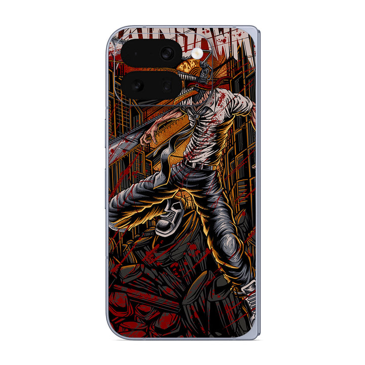 Pixel 10 Pro Fold Artist Series Saw Man Skin