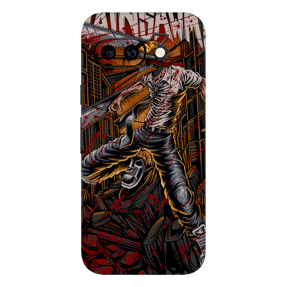 Pixel 9a Artist Series Saw Man Skin