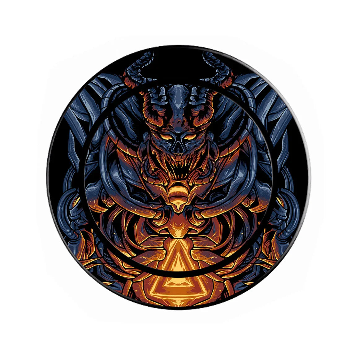 Magnetic Phone Grip with Stand Artist Series Skull Mecha 