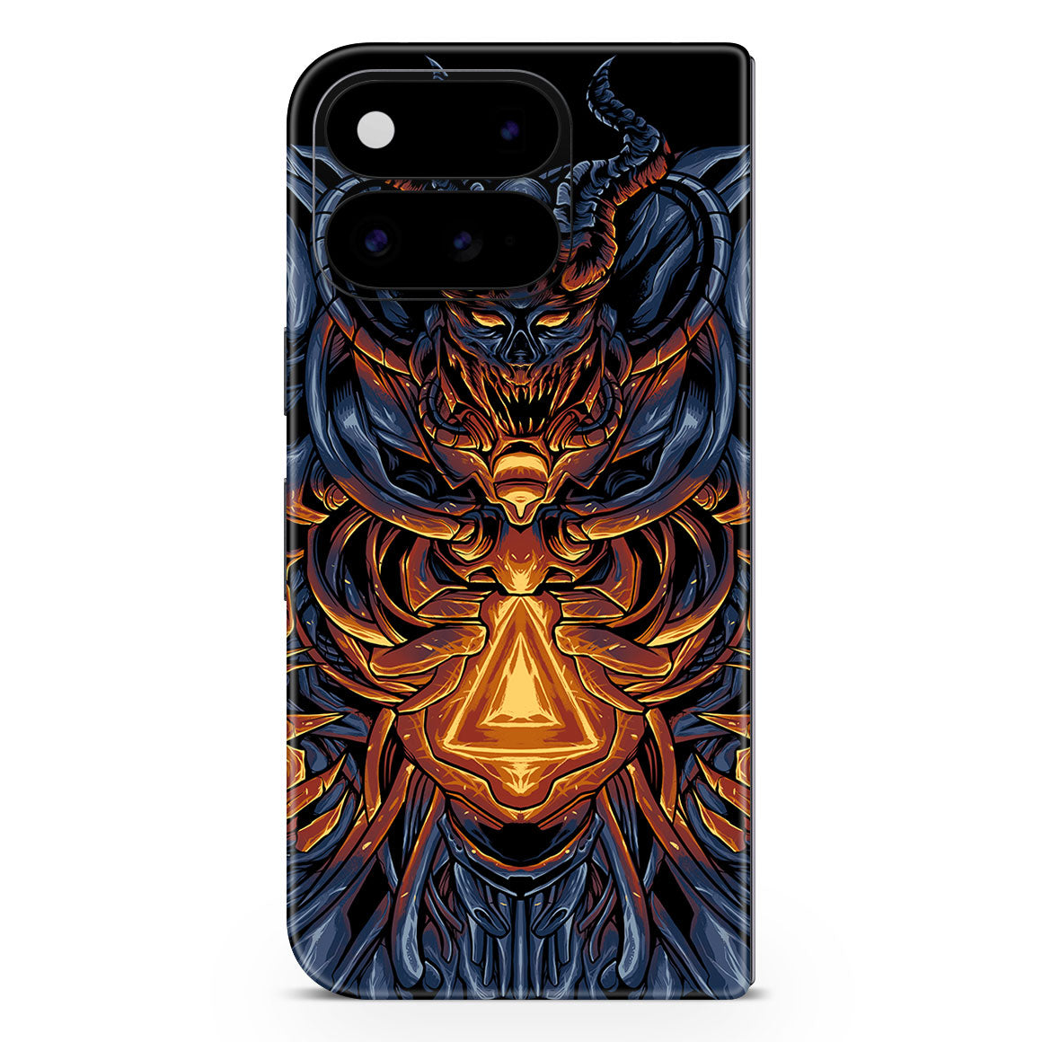 Pixel 11 Pro Fold Artist Series Skull Mecha Skin