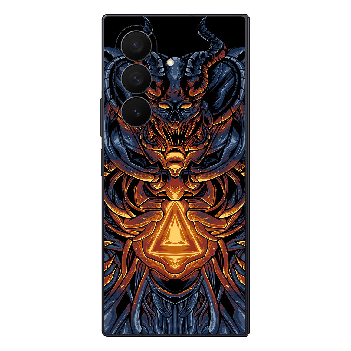 Galaxy Z Fold 7 Artist Series Skull Mecha Skin
