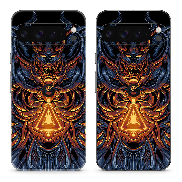 Pixel 10 Pro XL Artist Series Skull Mecha Skin