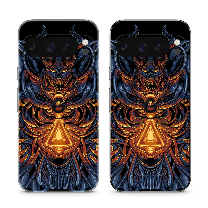 Pixel 10 Pro Artist Series Skull Mecha Skin