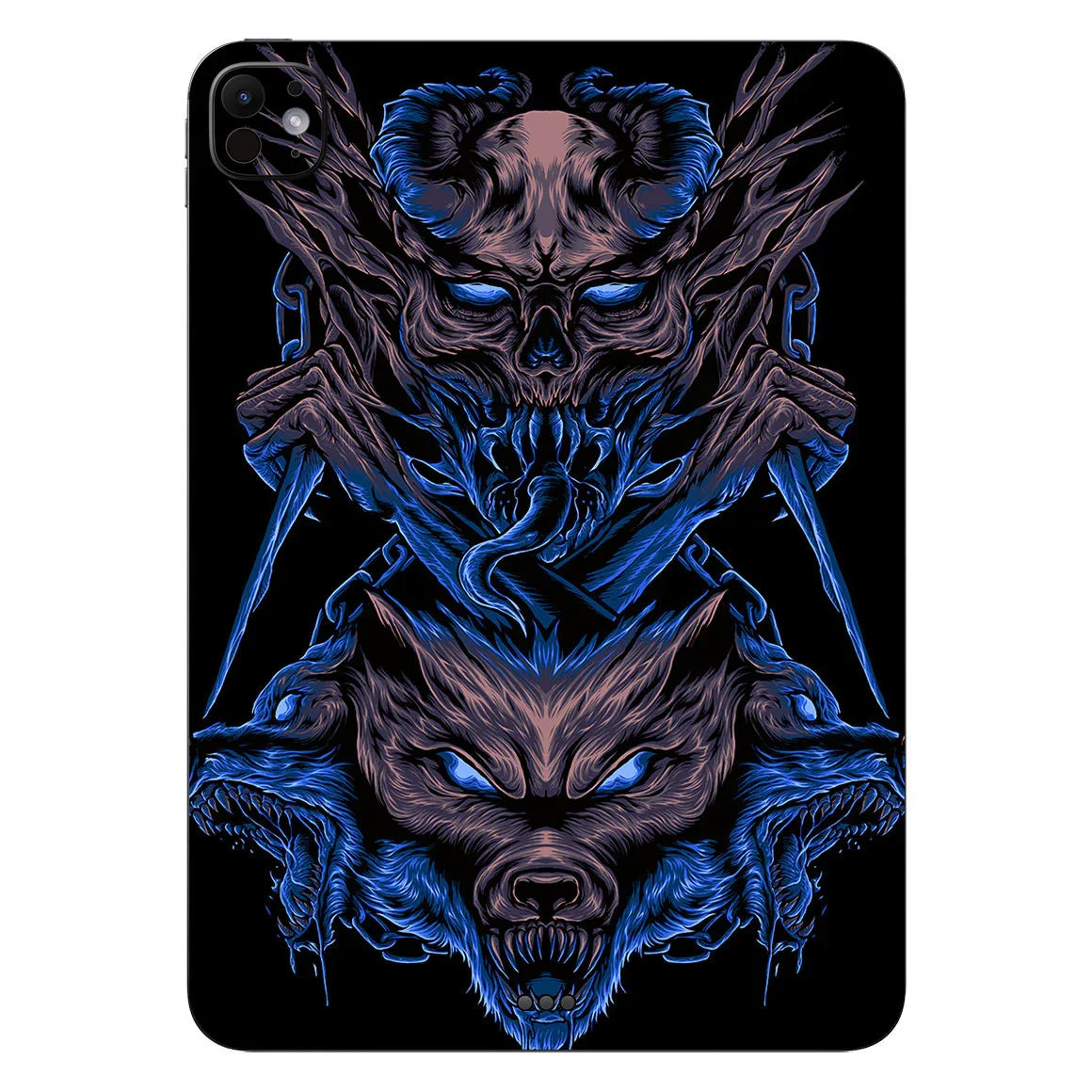 iPad Pro 11" M4 Artist Series Skull Wolf Skin