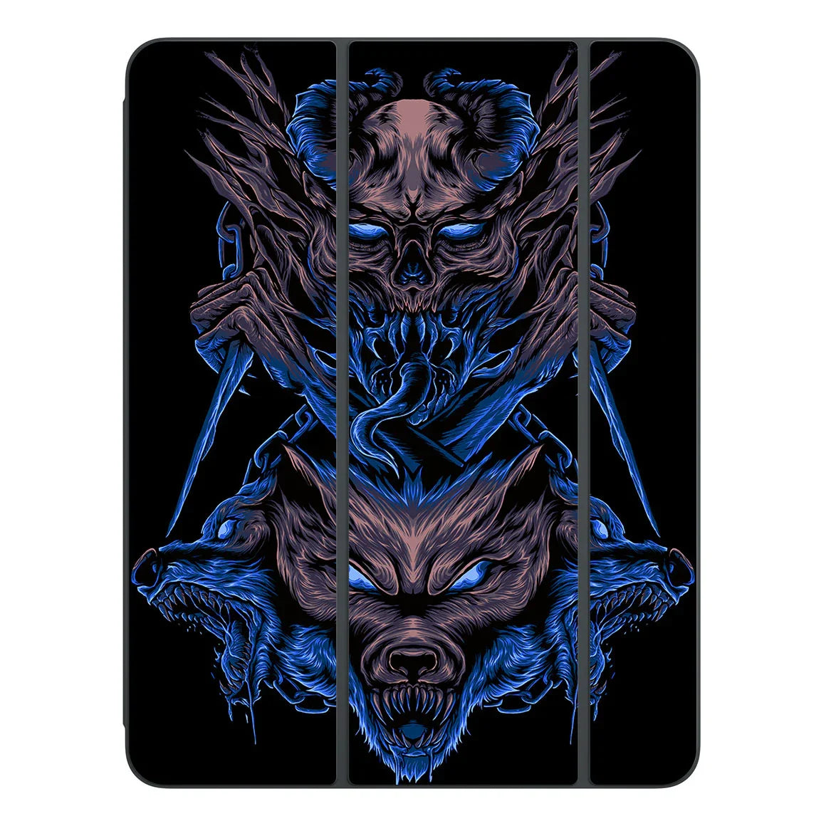 Smart Folio for iPad Pro 13-inch (M4) Artist Series Skull Wolf Skin