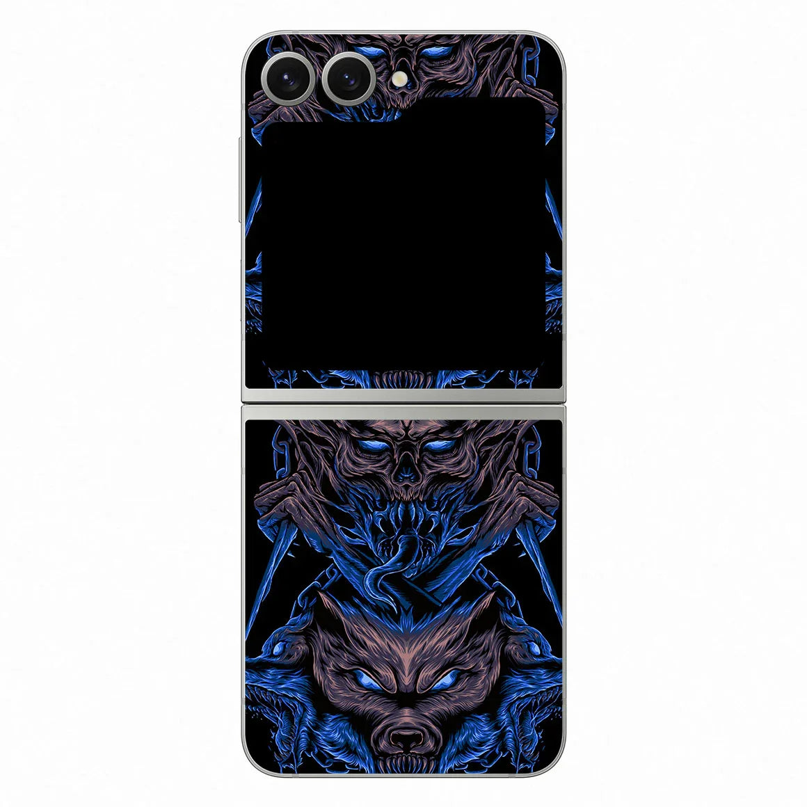 Galaxy Z Flip 6 Artist Series Skull Wolf Skin