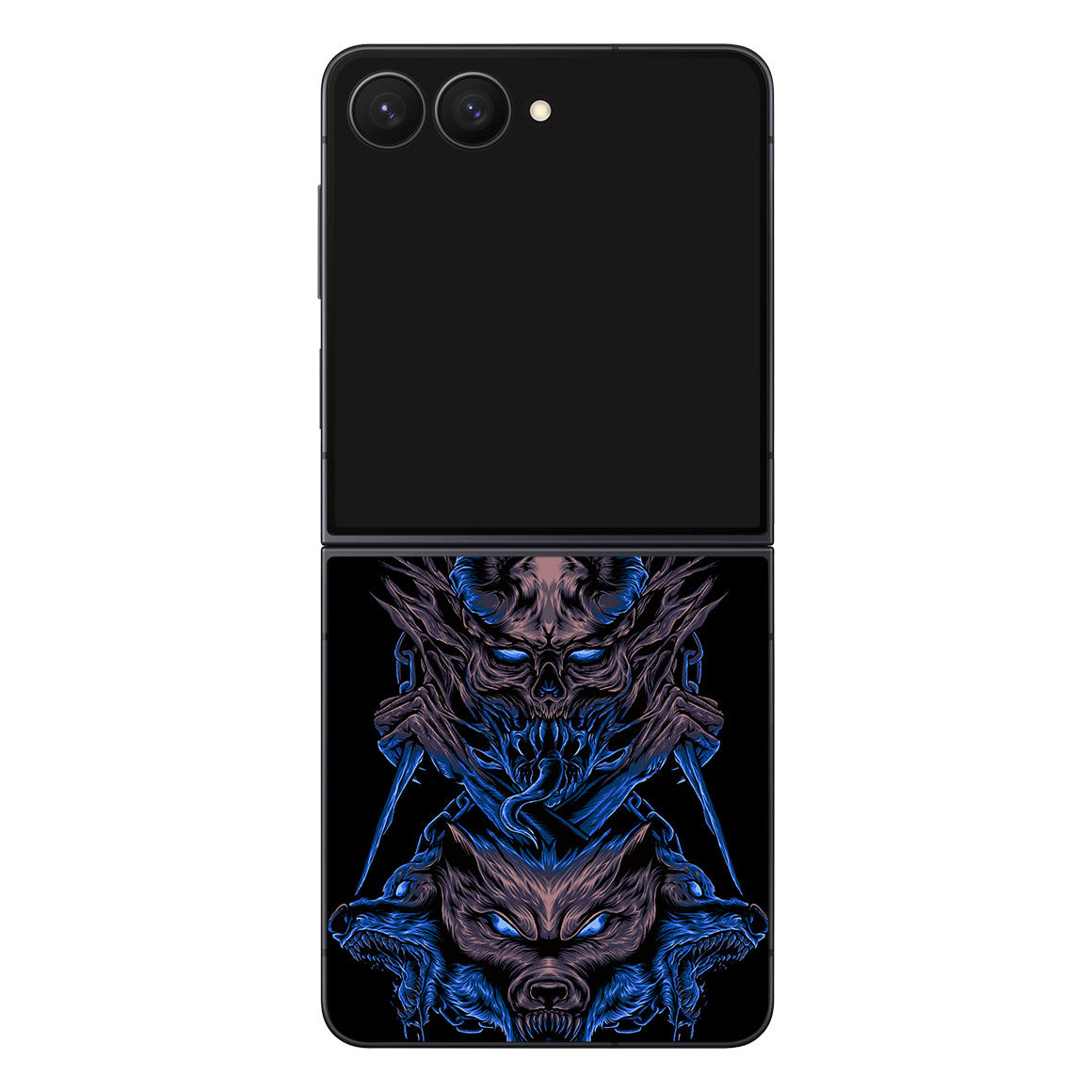Galaxy Z Flip8 Artist Series Skull Wolf Skin