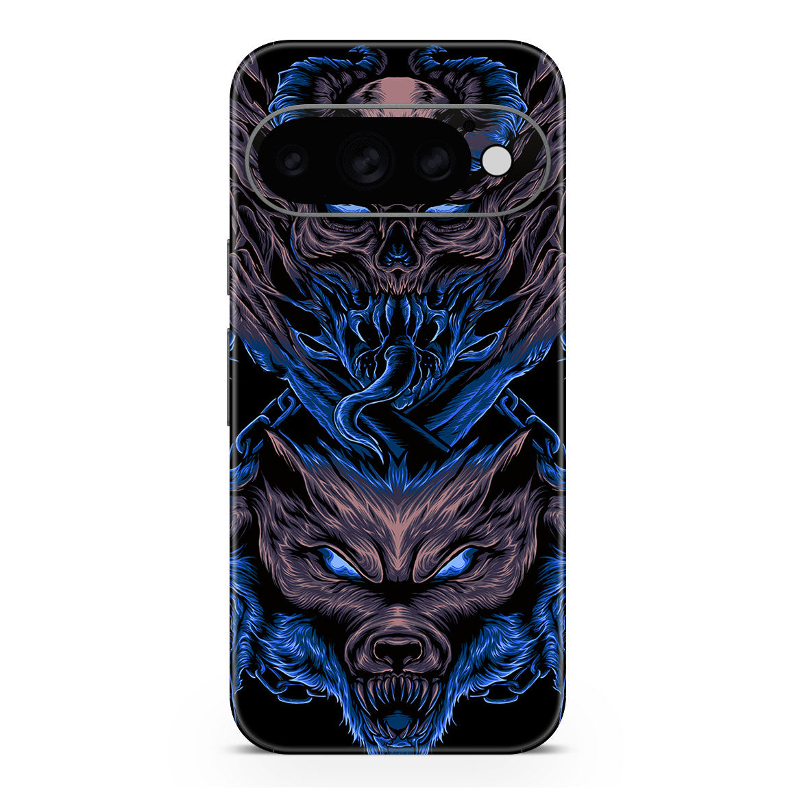 Pixel 11 Pro Artist Series Skull Wolf Skin