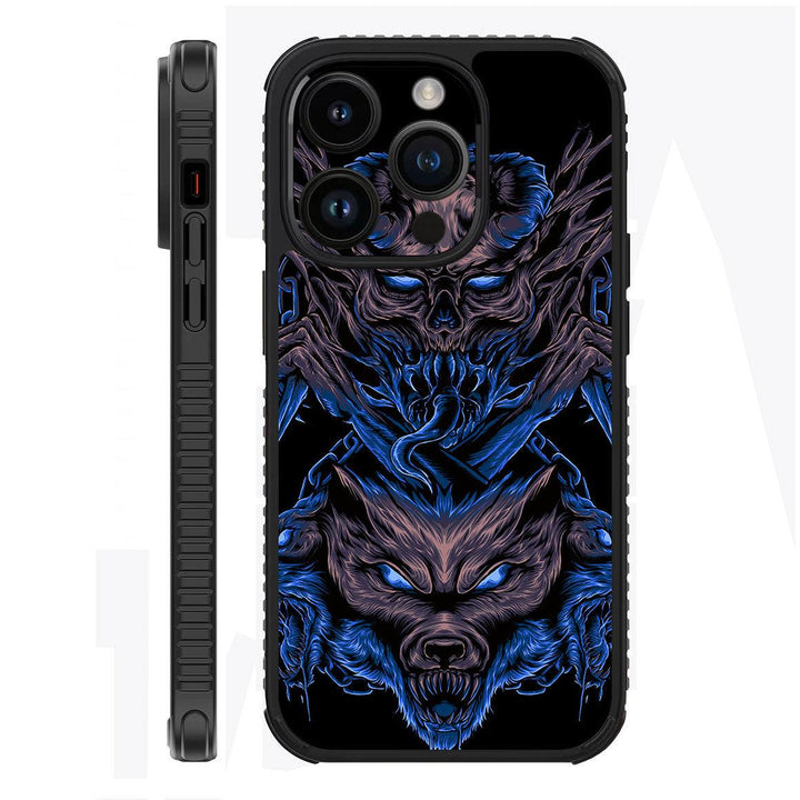 iPhone 14 Pro Max Case Artist Series Skull Wolf