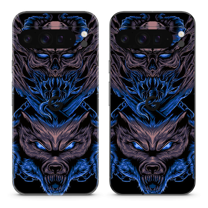 Pixel 10 Pro XL Artist Series Skull Wolf Skin