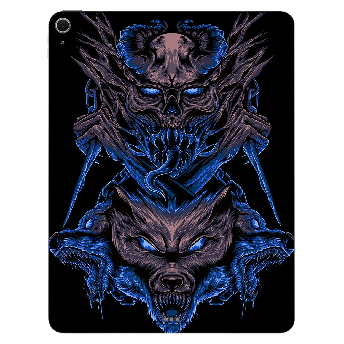 iPad Air 13" M2 Artist Series Skull Wolf Skin