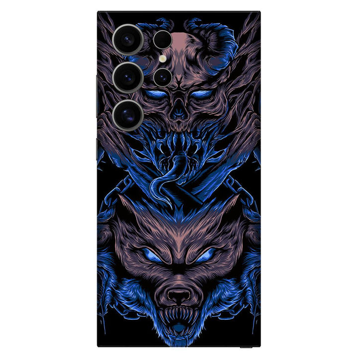 Galaxy S24 Ultra Artist Series Skull Wolf Skin
