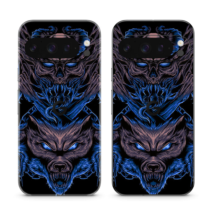 Pixel 10 Pro Artist Series Skull Wolf Skin