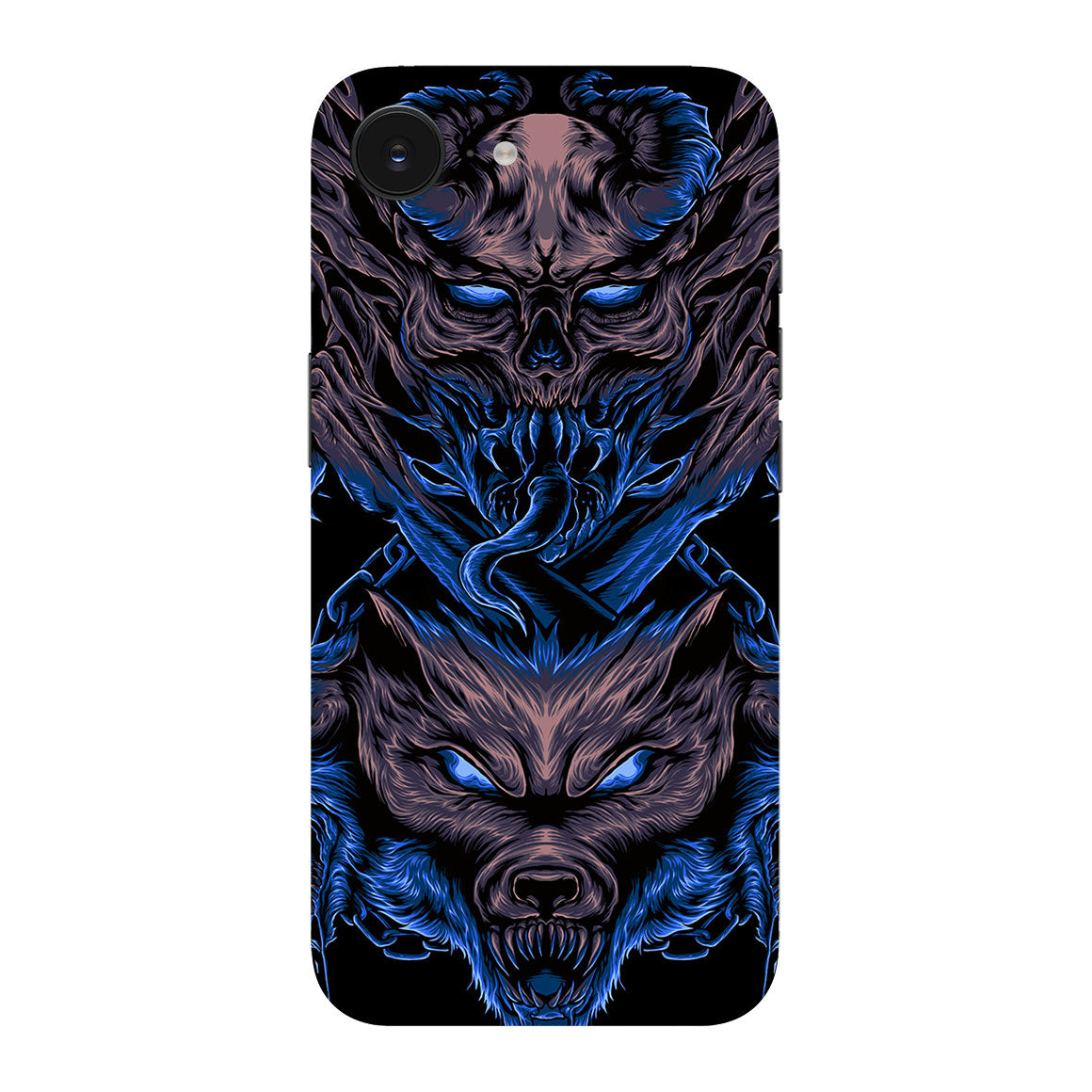 iPhone 17e Artist Series Skull Wolf