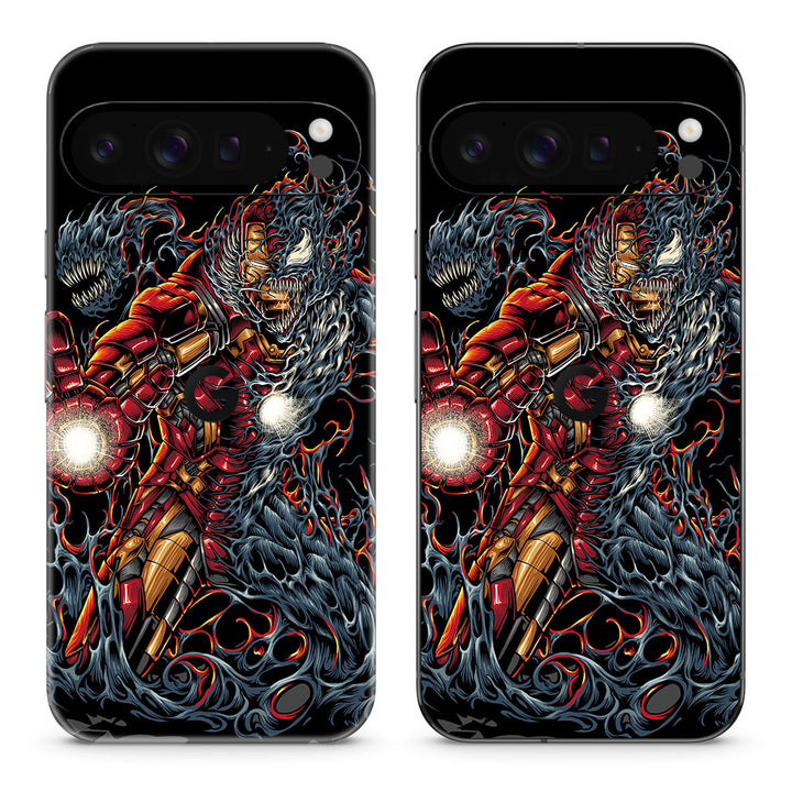 Pixel 10 Pro XL Artist Series Tech Vs Symbiotic Skin