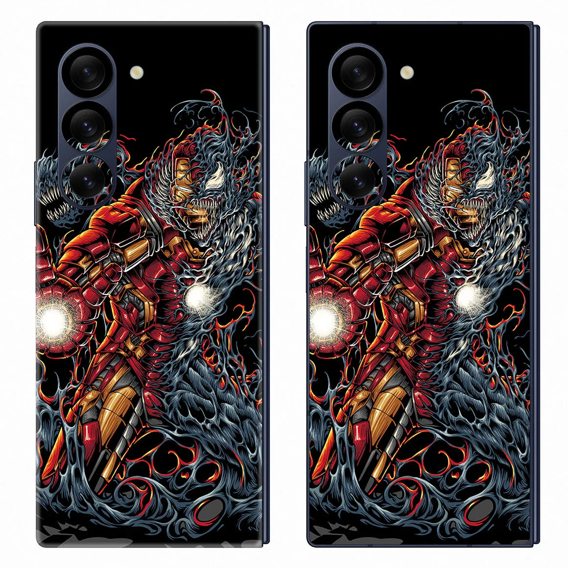 Galaxy Z Fold 6 Artist Series Tech Vs Symbiotic Skin