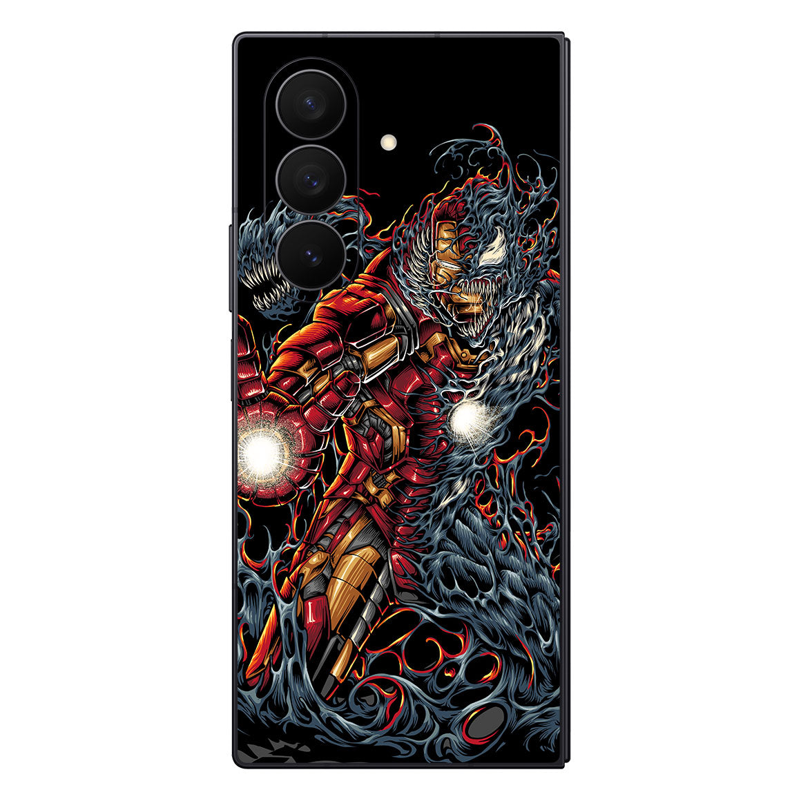 Galaxy Z Fold 7 Artist Series Tech Vs Symbiotic Skin