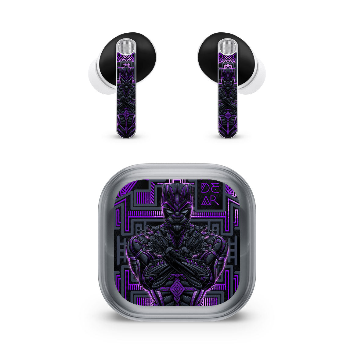 Galaxy Buds4 Pro Artist Series Vibranium Panther Skin