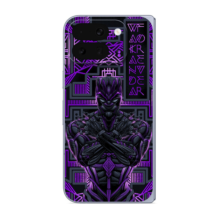 Pixel 10 Pro Fold Artist Series Vibranium Panther Skin