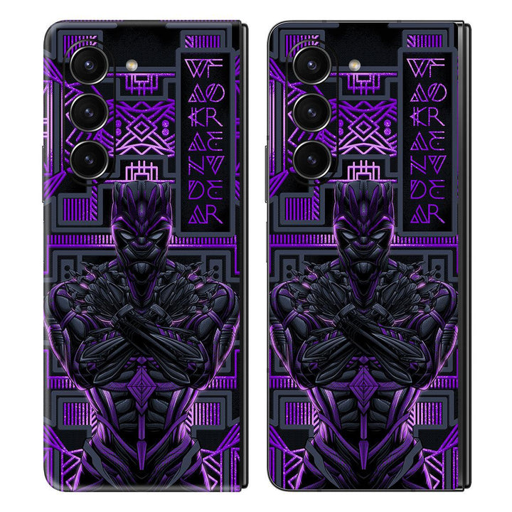 Galaxy Z Fold 5 Artist Series Vibranium Panther Skin