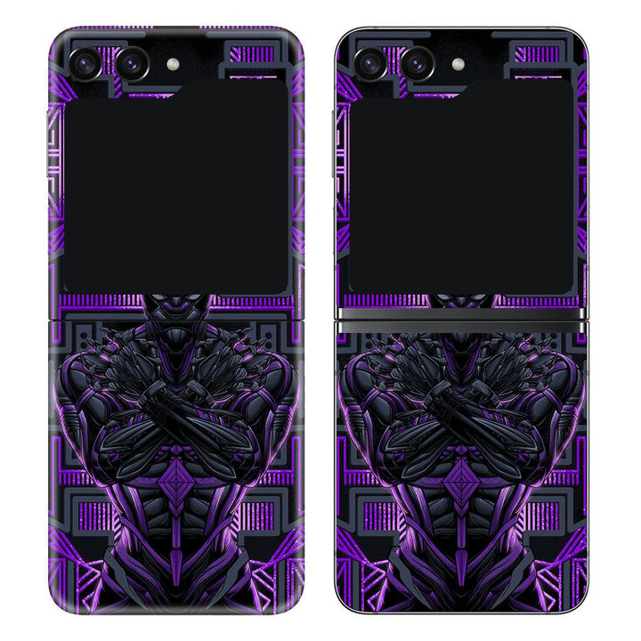 Galaxy Z Flip 5 Artist Series Vibranium Panther Skin