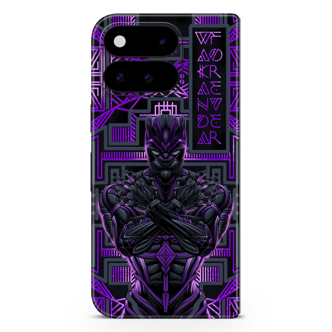 Pixel 11 Pro Fold Artist Series Vibranium Panther Skin