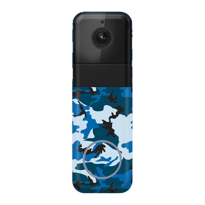 Wyze Video Doorbell Pro Camo Series Blue Skin