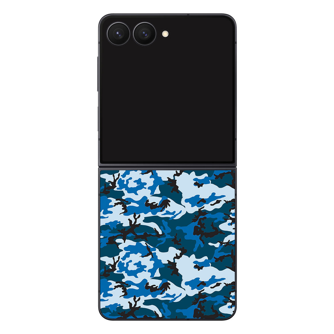 Galaxy Z Flip8 Camo Series Blue Skin