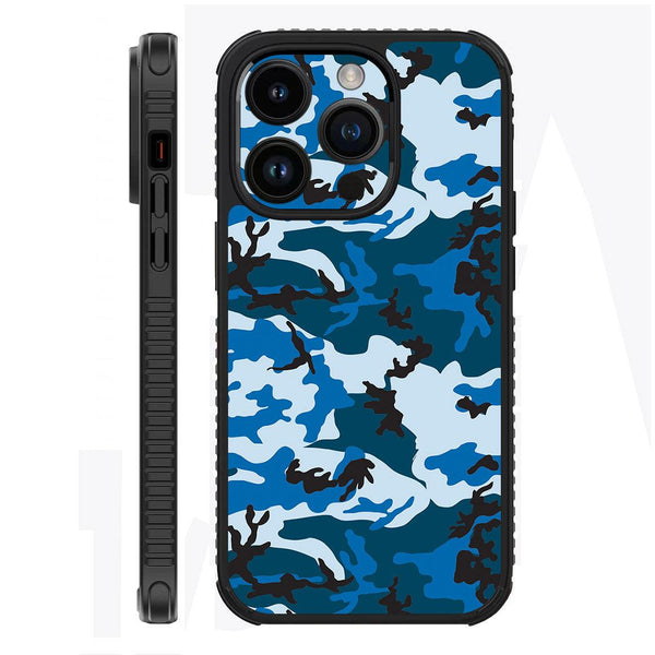 iPhone 14 Pro Max Case Camo Series Blue