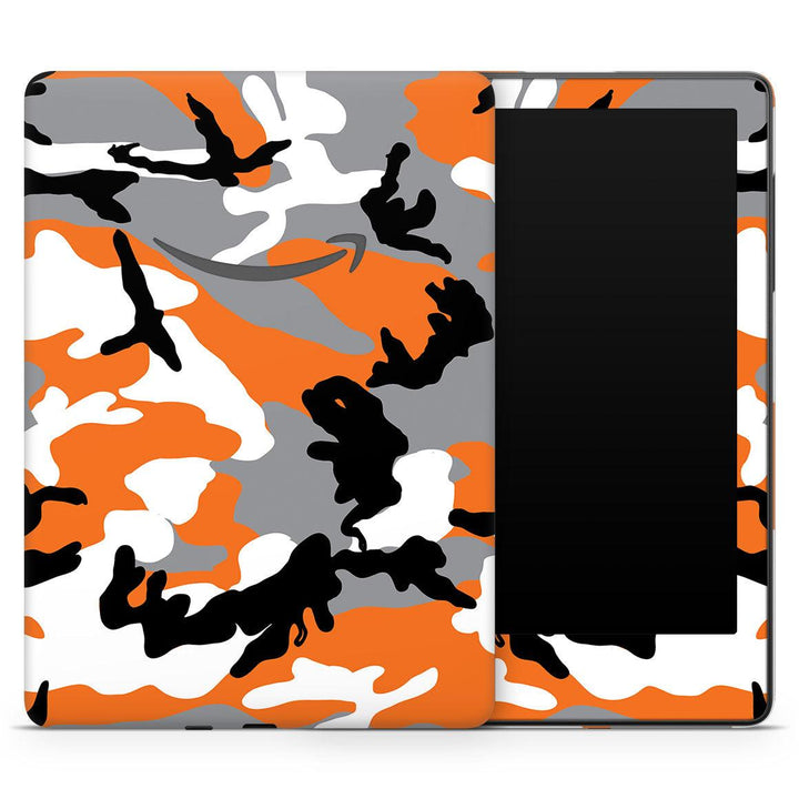 Kindle Paperwhite 6.8" 11th Gen Camo Series Orange Skin
