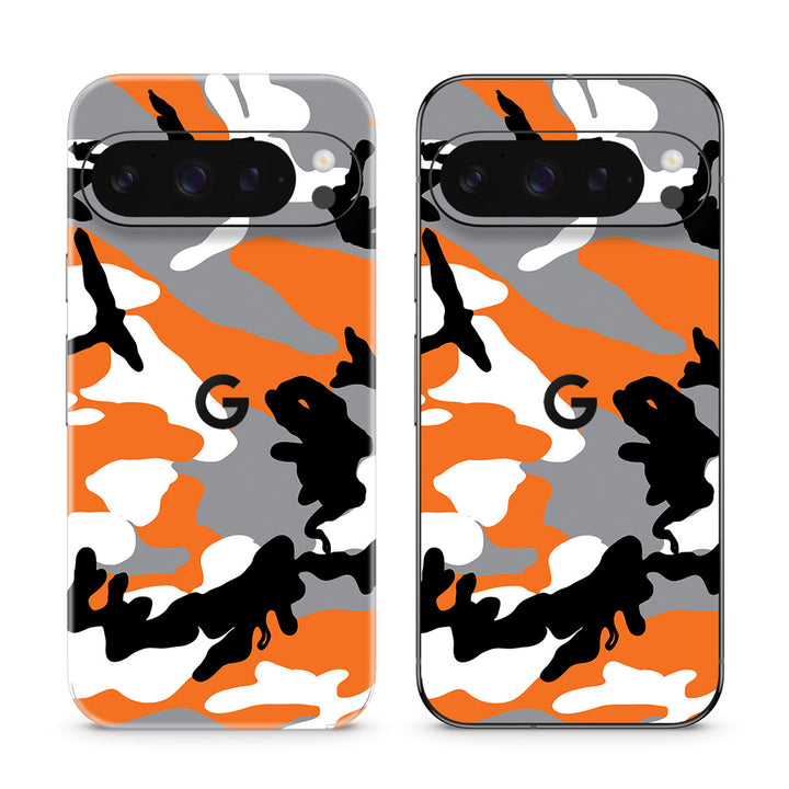 Pixel 10 Pro Camo Series Orange Skin