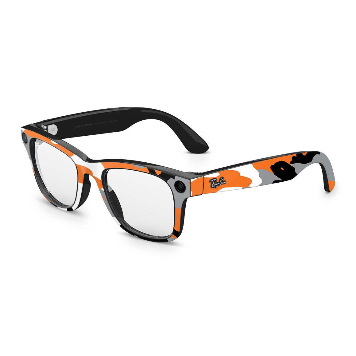 Ray-Ban Meta Wayfarer Camo Series Orange Skin