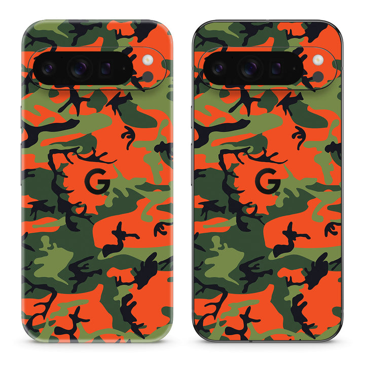 Pixel 10 Pro XL Camo Series Red Green Skin