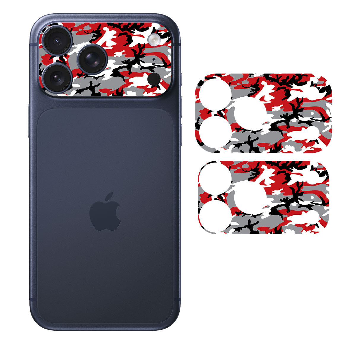 iPhone 17 Pro Max Camera Bar (Plateau) Camo Series Red