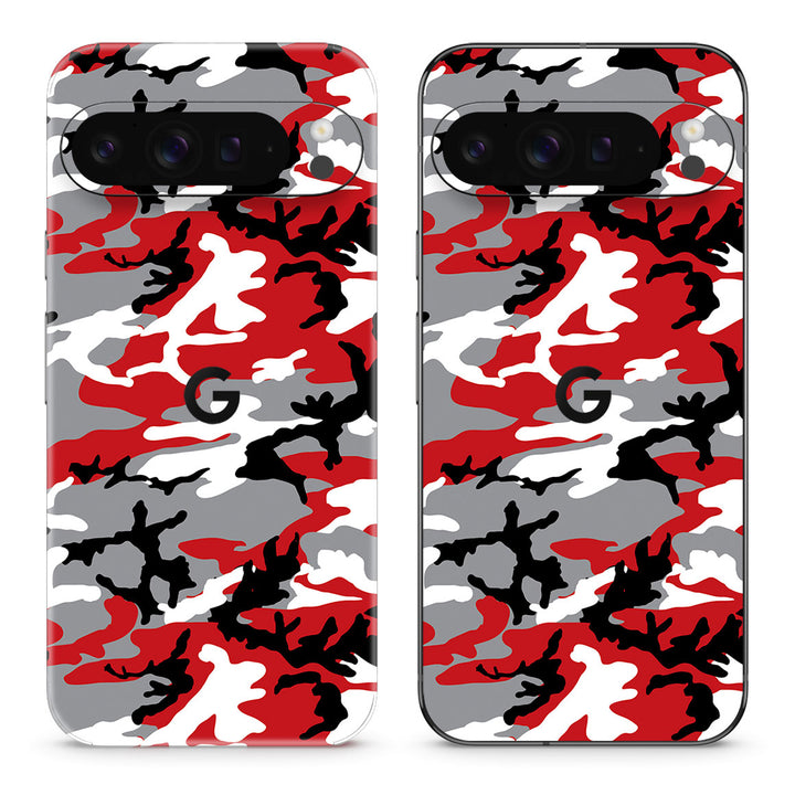 Pixel 10 Pro XL Camo Series Red Skin