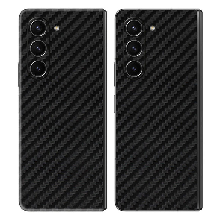 Galaxy Z Fold 5 Carbon Series Black Skin