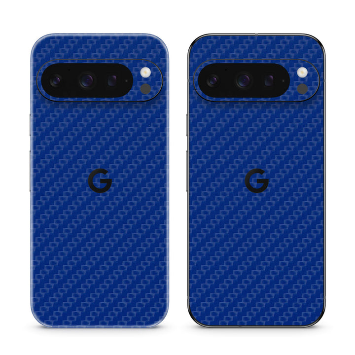 Pixel 10 Pro Carbon Series Blue Skin