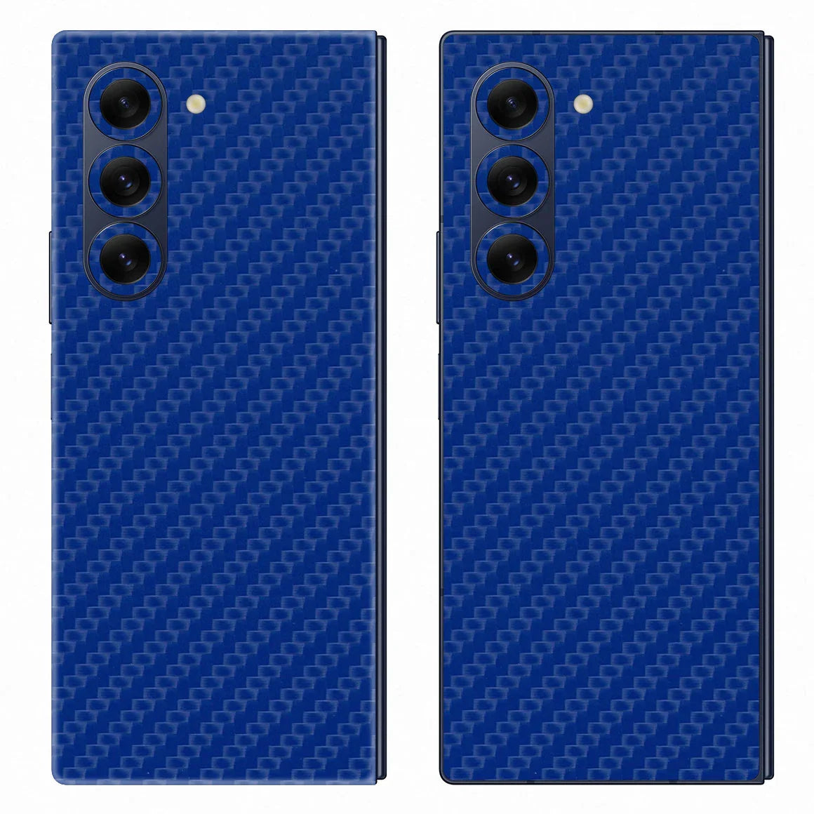 Galaxy Z Fold 6 Carbon Series Blue Skin