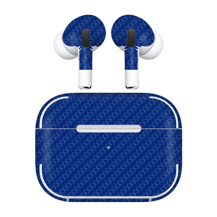 AirPods Pro 3 Carbon Series Blue Skin