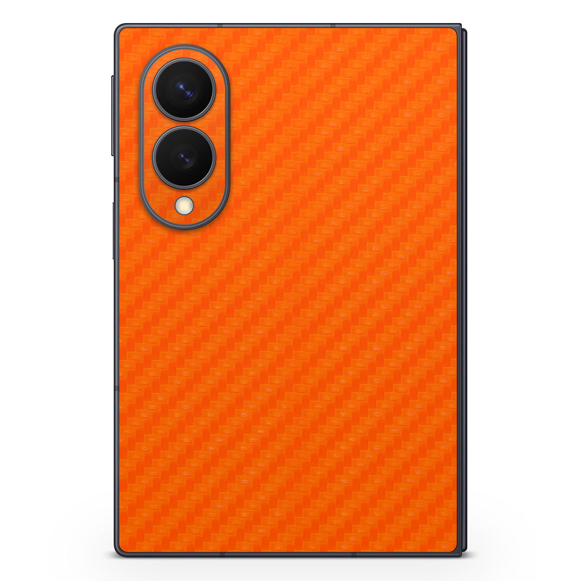Galaxy Z Fold8 Carbon Series Orange Skin