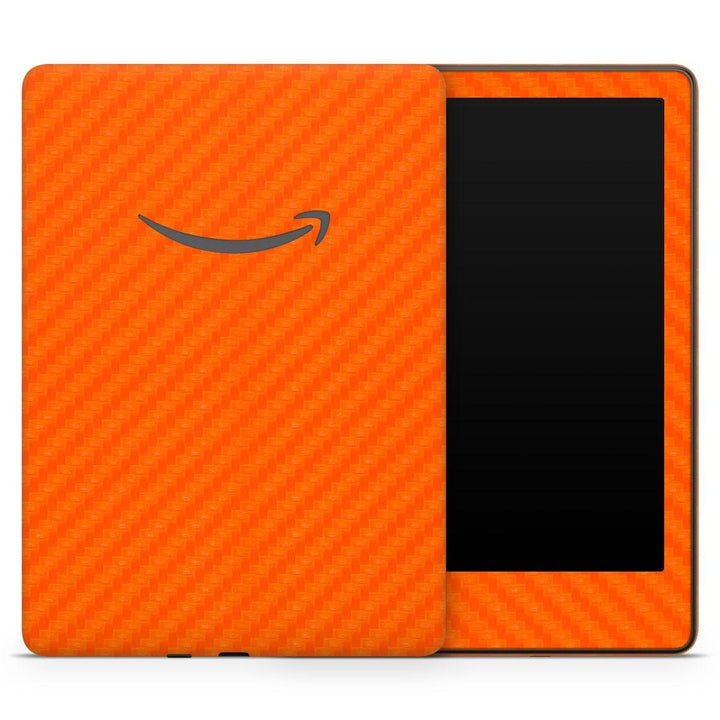 Kindle Paperwhite 6.8" 11th Gen Carbon Series Orange Skin