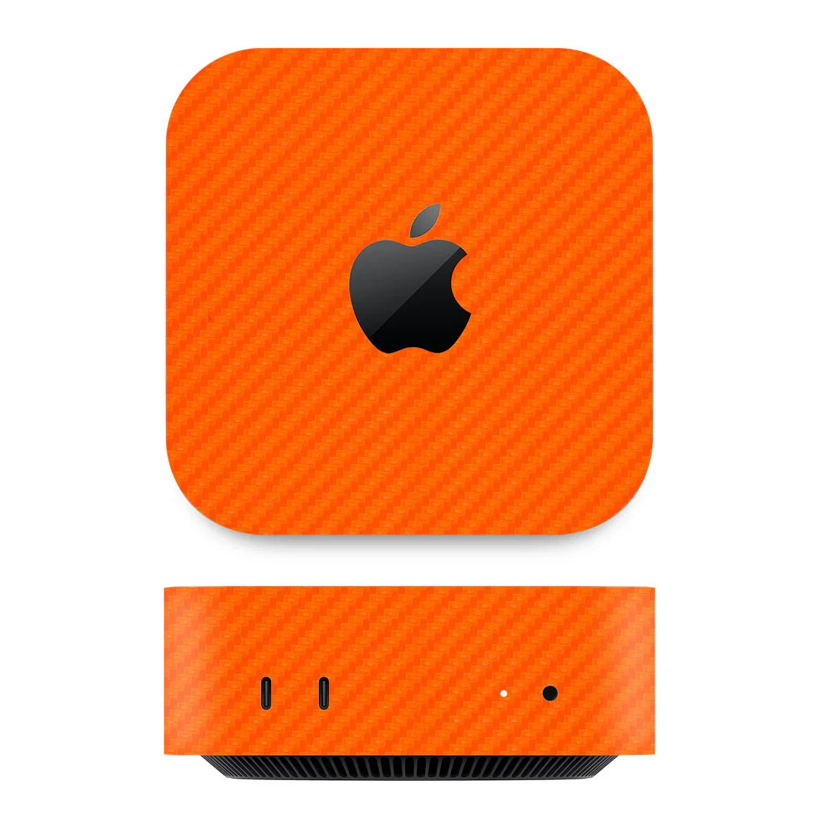 Mac Mini M4 Carbon Series Orange Skin