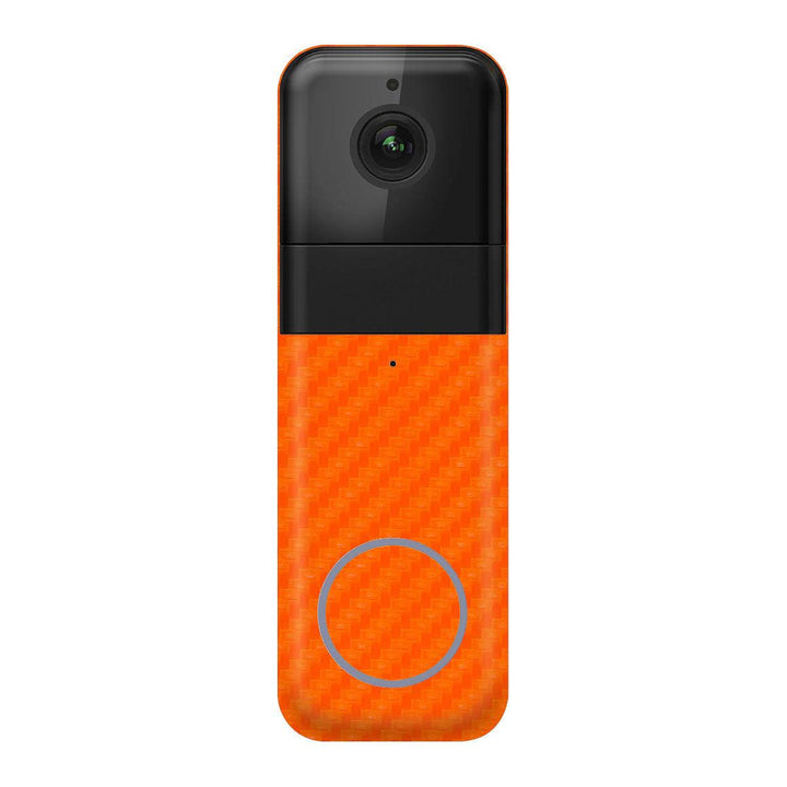 Wyze Video Doorbell Pro Carbon Series Orange Skin
