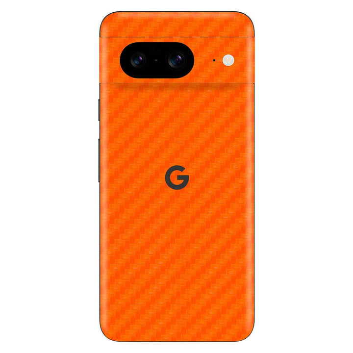 Google Pixel 8 Carbon Series Orange Skin